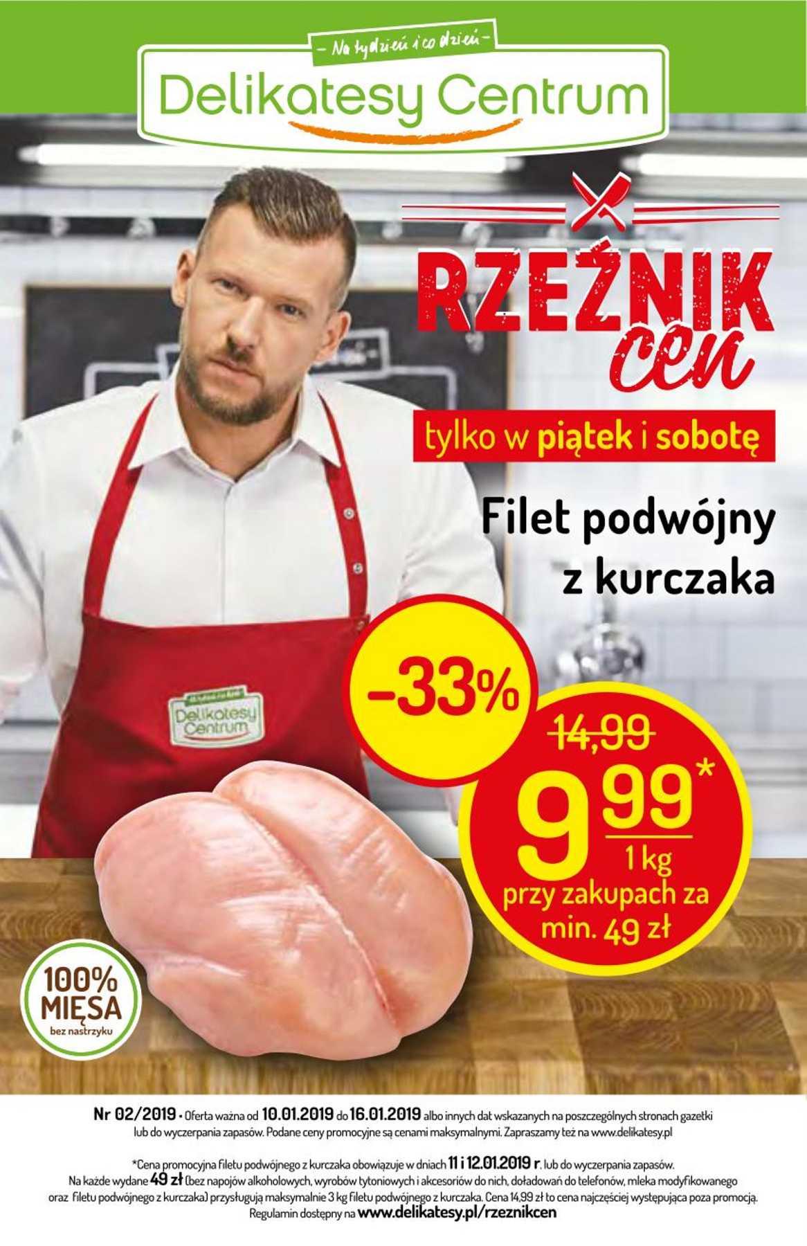 Gazetka promocyjna Delikatesy Centrum do 16/01/2019 str.1