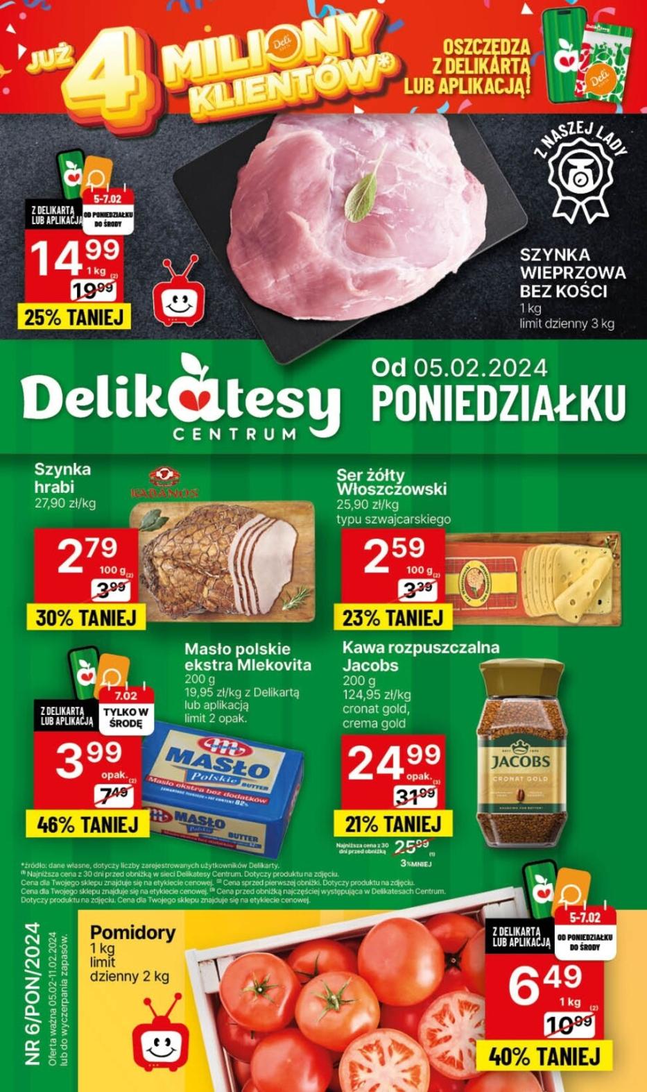 Gazetka promocyjna Delikatesy Centrum do 10/02/2024 str.0