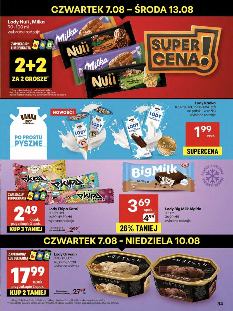 Gazetka promocyjna Delikatesy Centrum do 13/08/2025 str.34