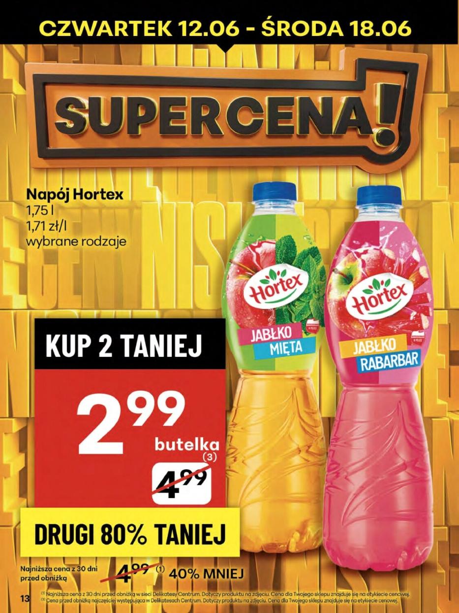 Gazetka promocyjna Delikatesy Centrum do 18/06/2025 str.13