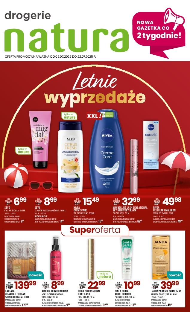 Gazetka promocyjna Drogerie Natura do 22/07/2025 str.1