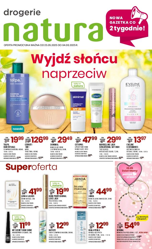 Gazetka promocyjna Drogerie Natura do 04/06/2025 str.1