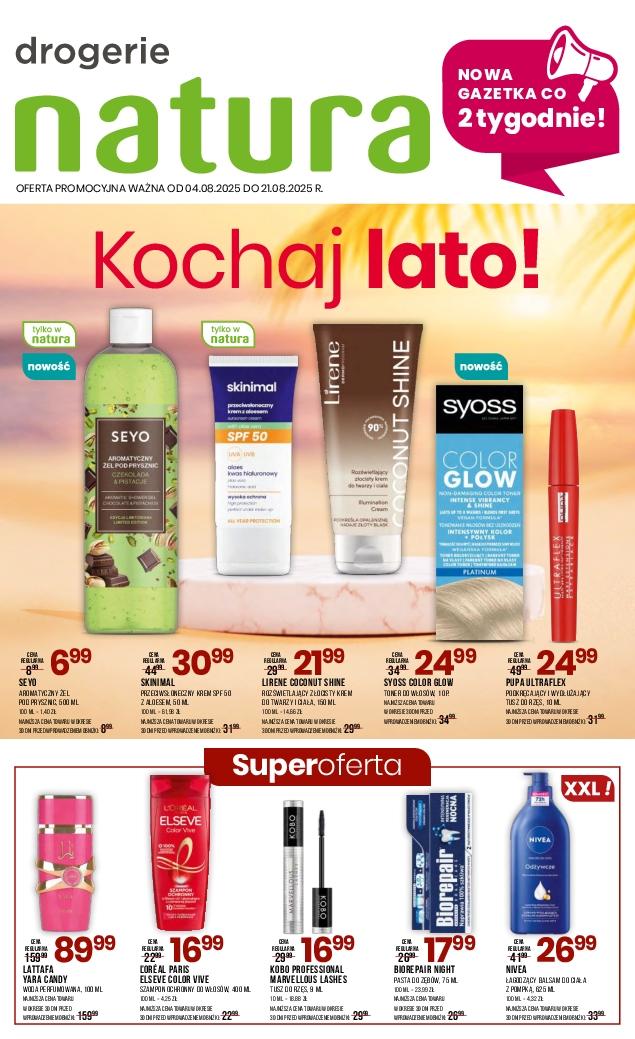 Gazetka promocyjna Drogerie Natura do 21/08/2025 str.1