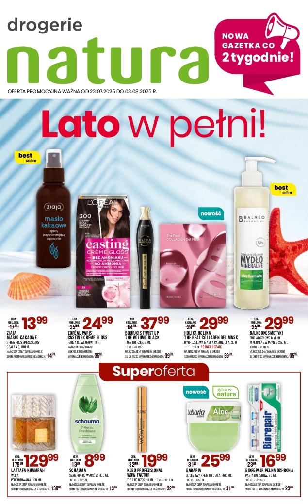 Gazetka promocyjna Drogerie Natura do 03/08/2025 str.1
