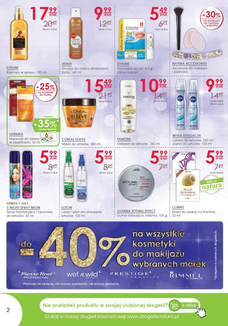 Gazetka promocyjna Drogerie Natura do 04/01/2017 str.2