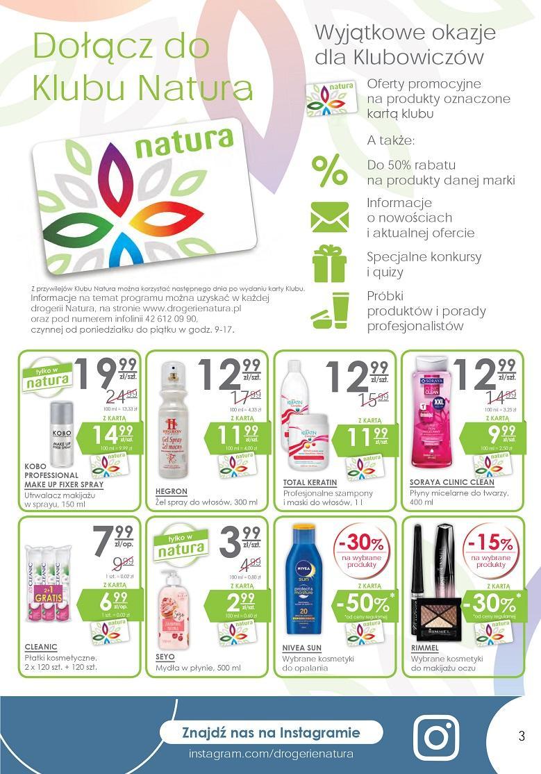 Gazetka promocyjna Drogerie Natura do 03/08/2016 str.3