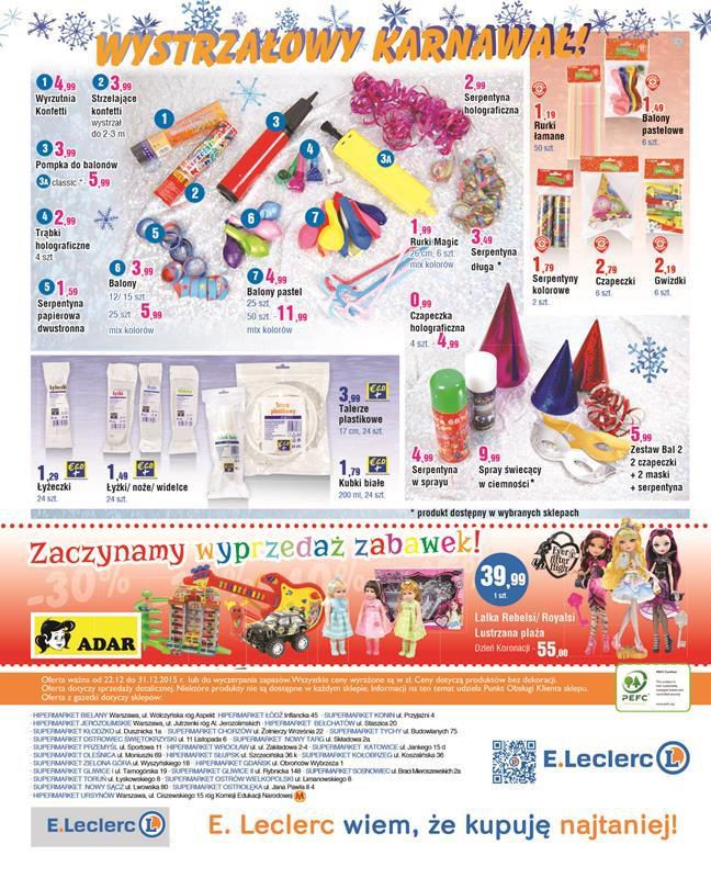 Gazetka promocyjna E-Leclerc do 31/12/2015 str.8