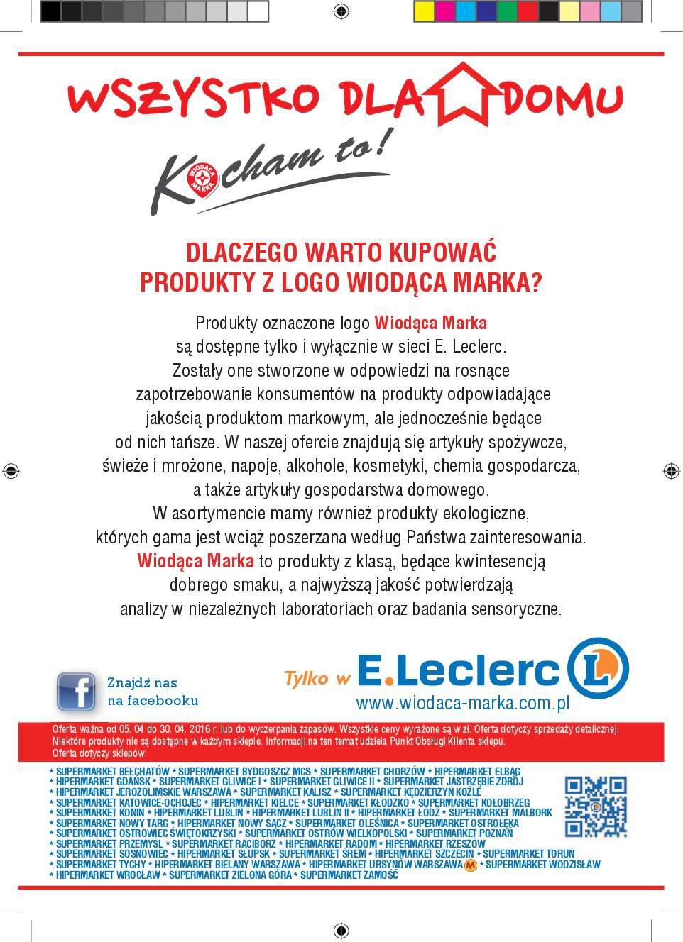 Gazetka promocyjna E-Leclerc do 30/04/2016 str.16