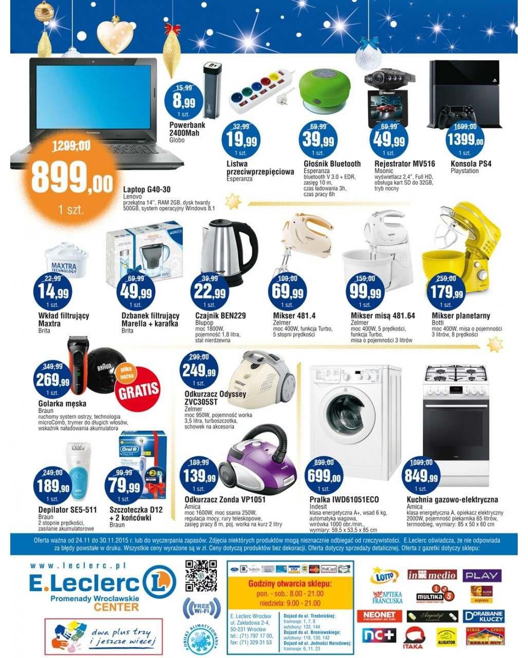 Gazetka promocyjna E-Leclerc do 30/11/2015 str.16