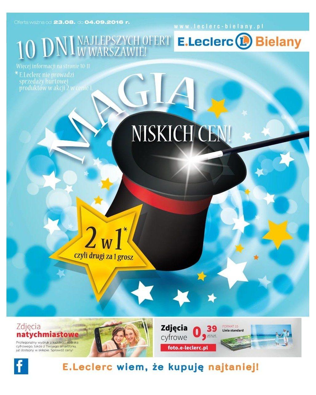 Gazetka promocyjna E-Leclerc do 04/09/2016 str.0