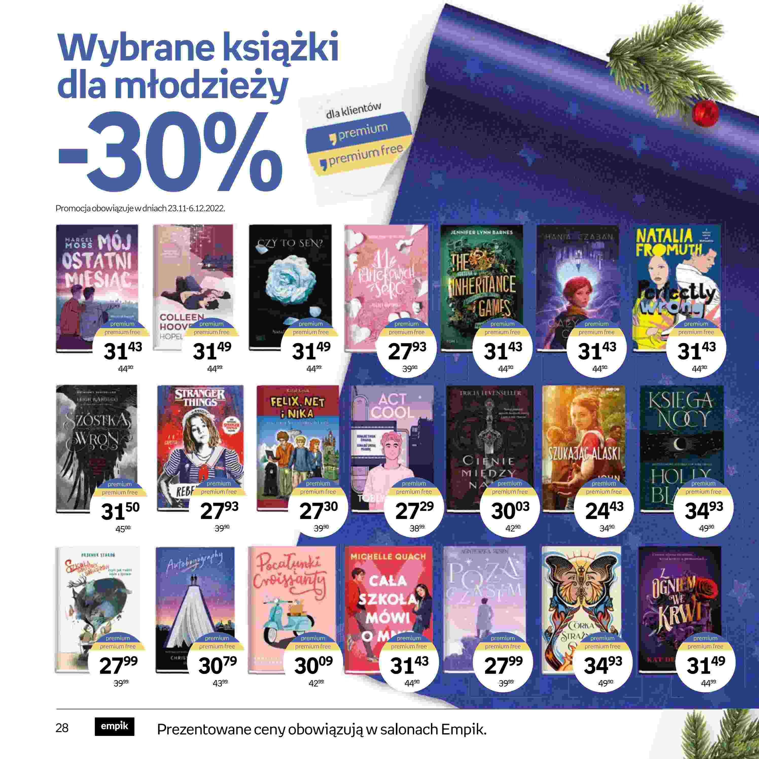 Gazetka promocyjna empik do 24/12/2022 str.28