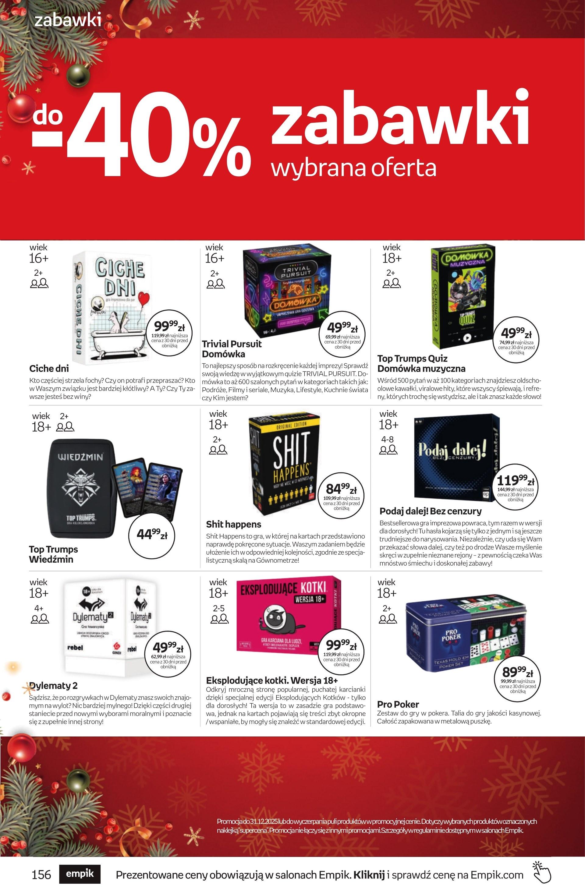 Gazetka promocyjna empik do 09/12/2025 str.156