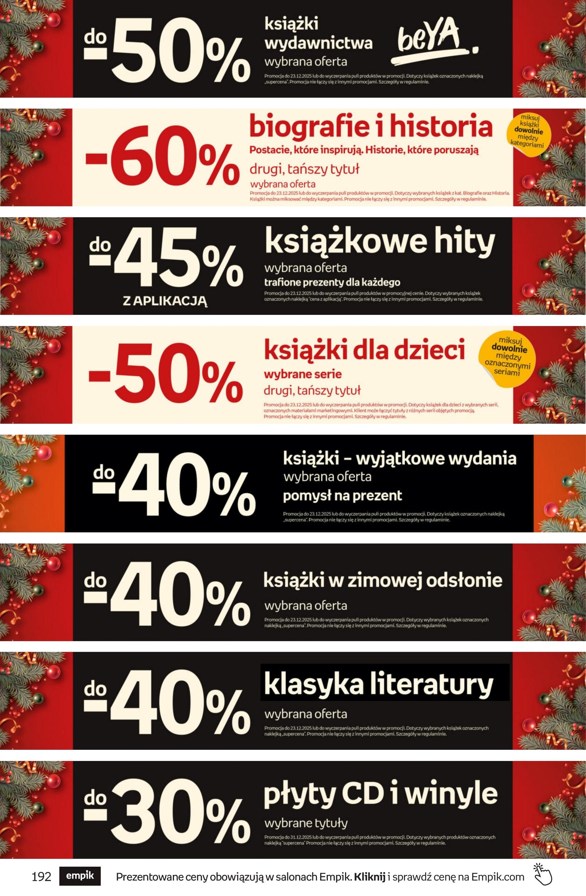 Gazetka promocyjna empik do 23/12/2025 str.192