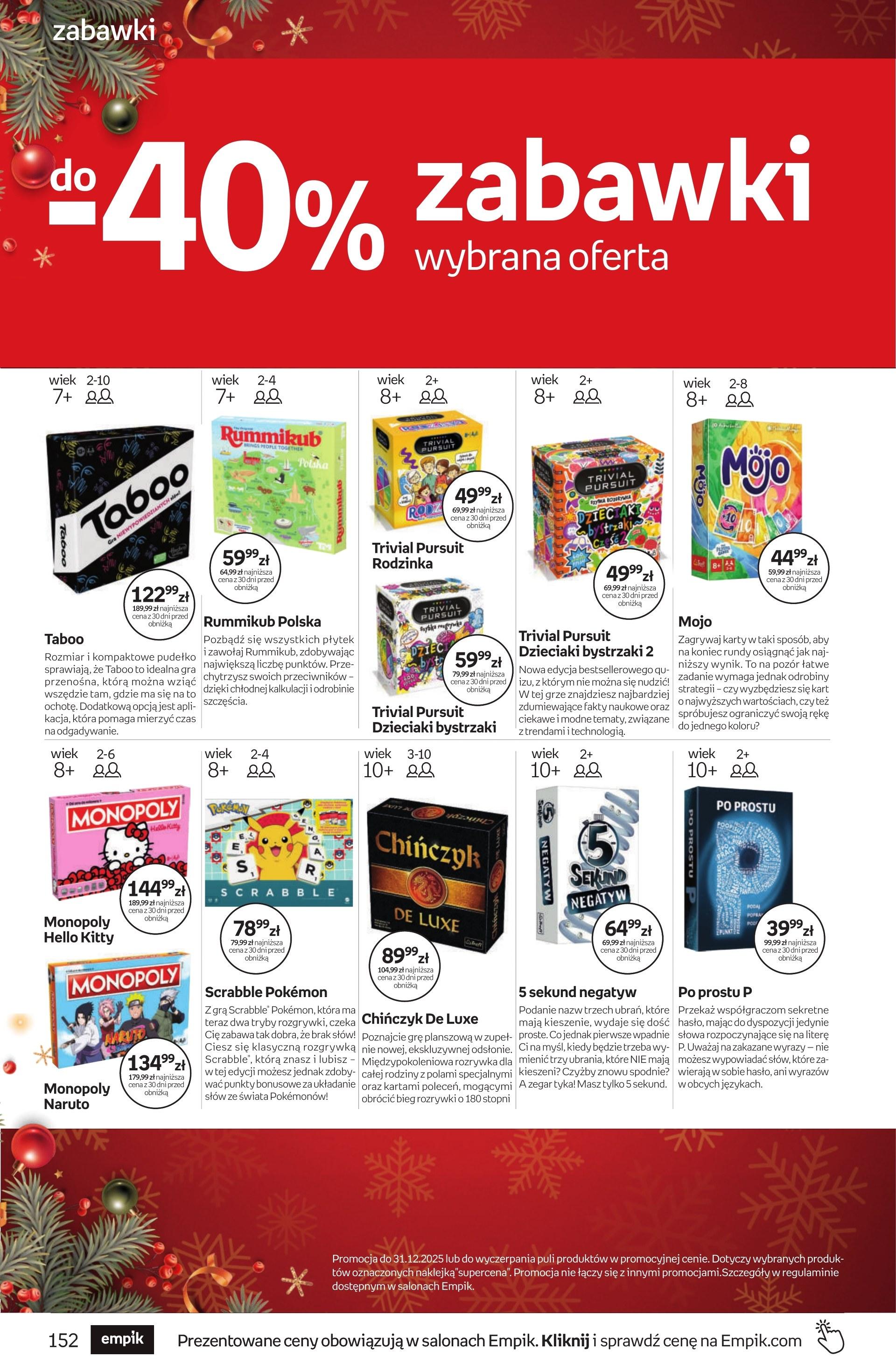 Gazetka promocyjna empik do 09/12/2025 str.152