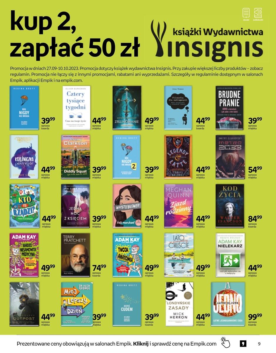 Gazetka promocyjna empik do 10/10/2023 str.9