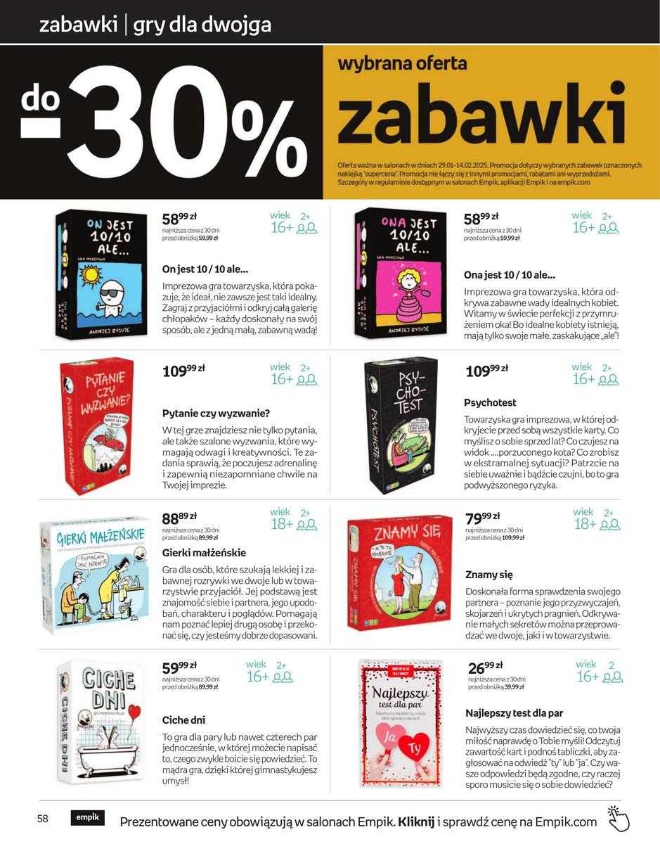 Gazetka promocyjna empik do 11/02/2025 str.58