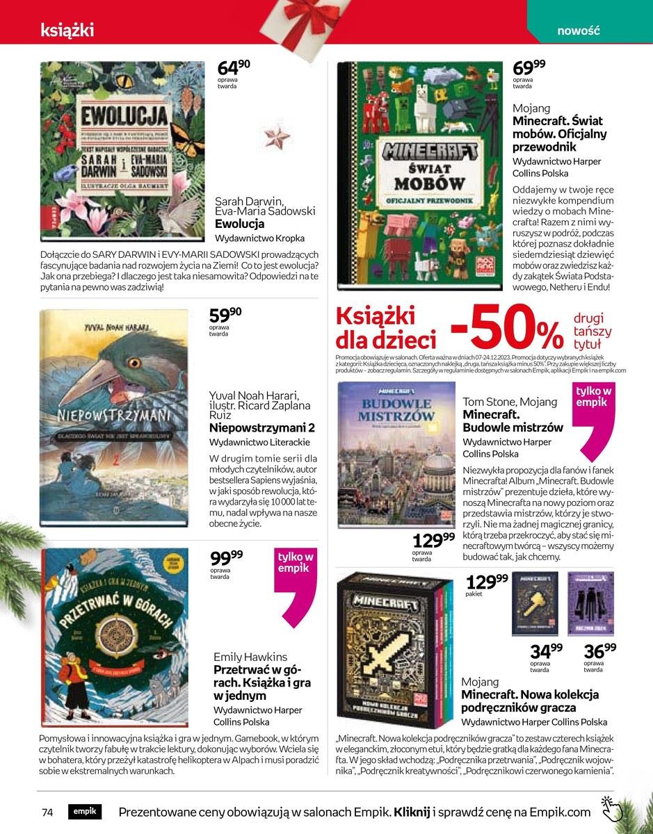 Gazetka promocyjna empik do 24/12/2023 str.74