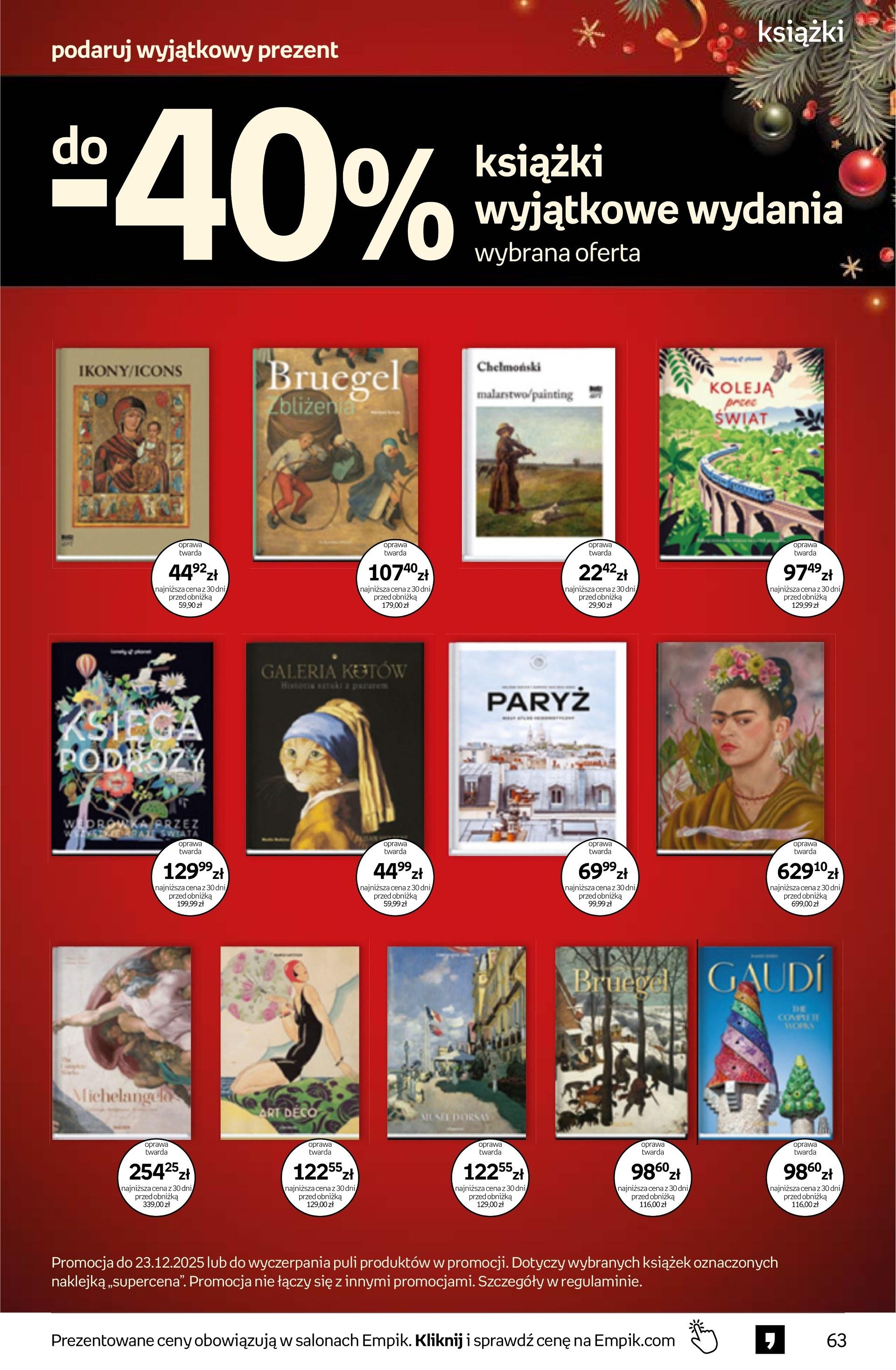 Gazetka promocyjna empik do 23/12/2025 str.63
