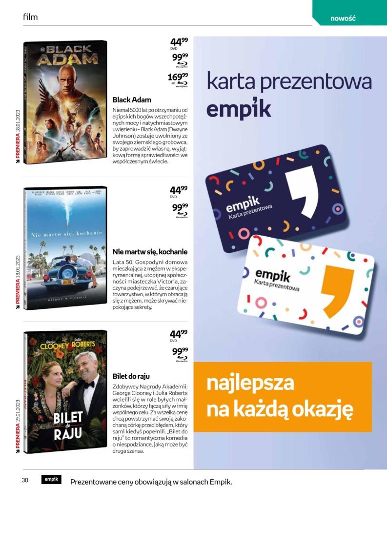 Gazetka promocyjna empik do 24/01/2023 str.30