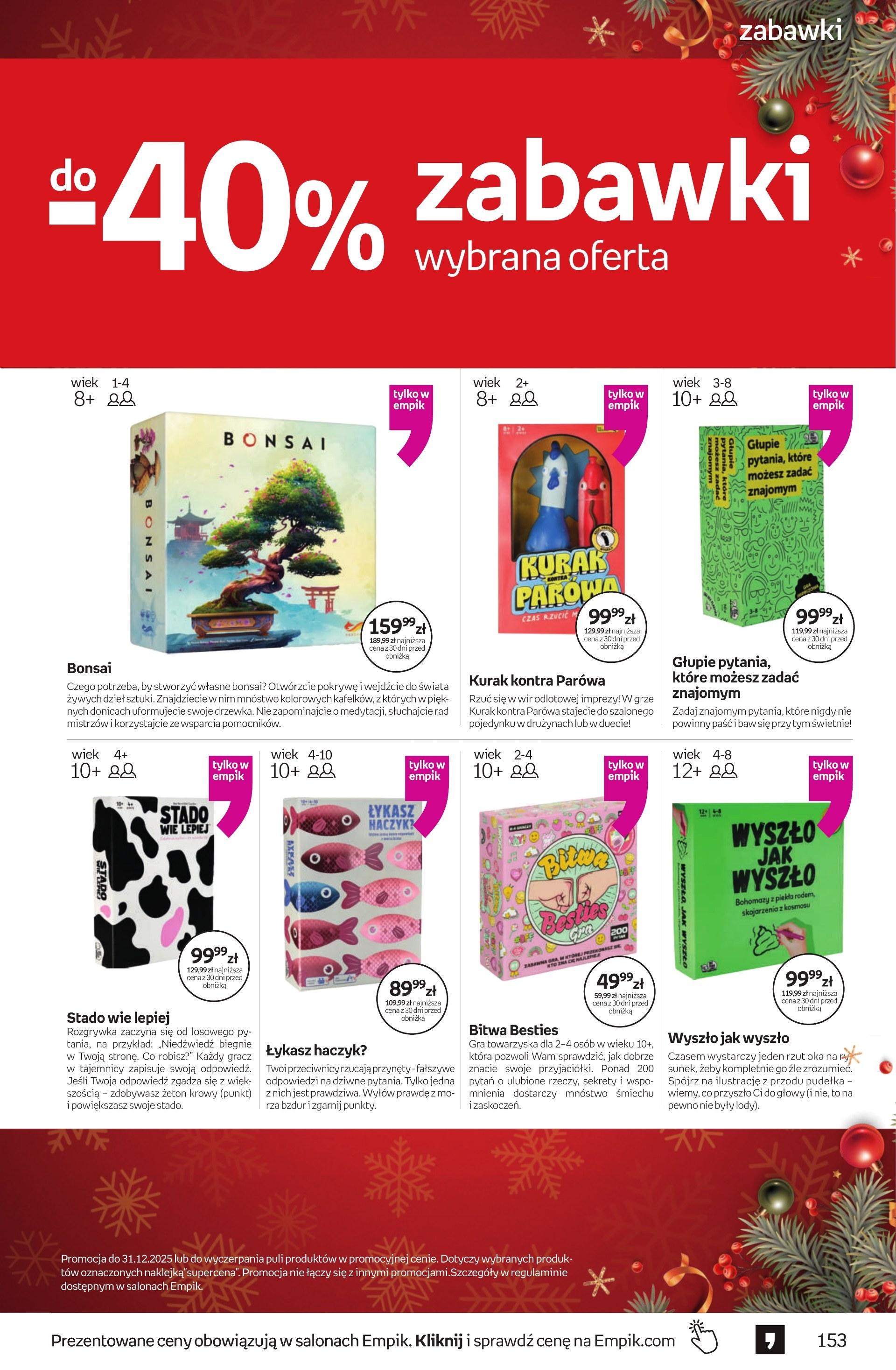 Gazetka promocyjna empik do 09/12/2025 str.153