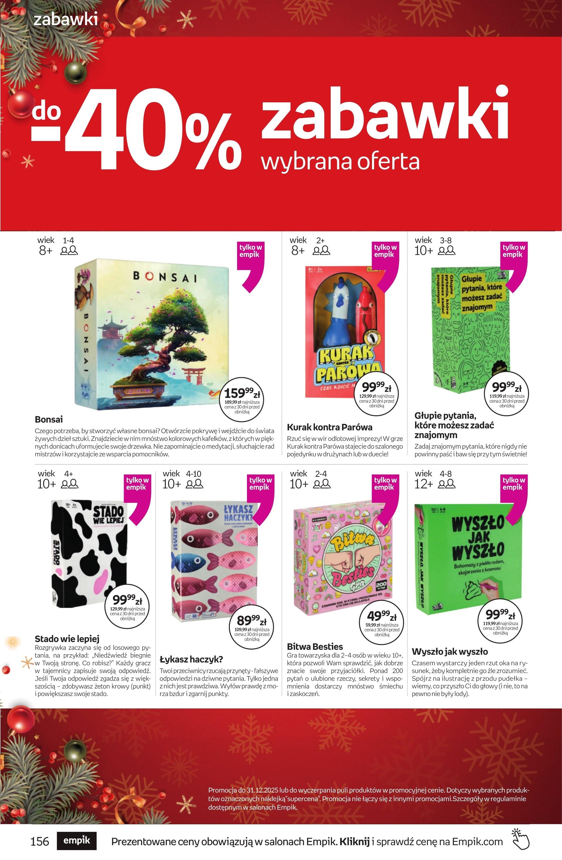 Gazetka promocyjna empik do 23/12/2025 str.156