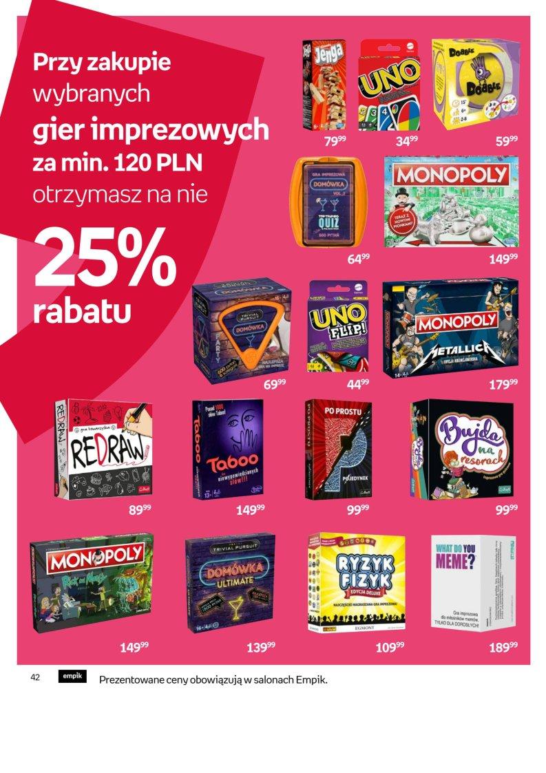 Gazetka promocyjna empik do 24/01/2023 str.42