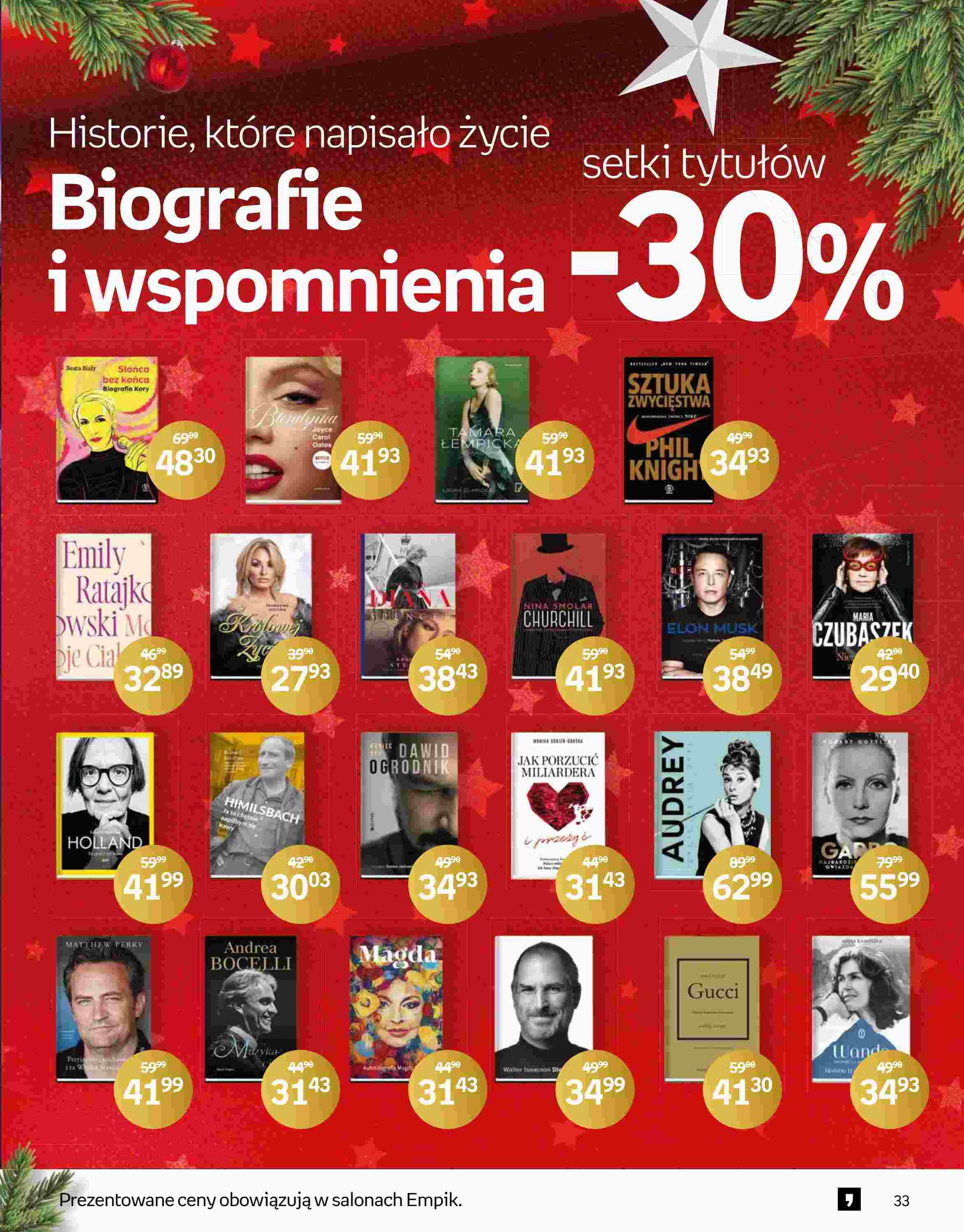 Gazetka promocyjna empik do 24/12/2022 str.33