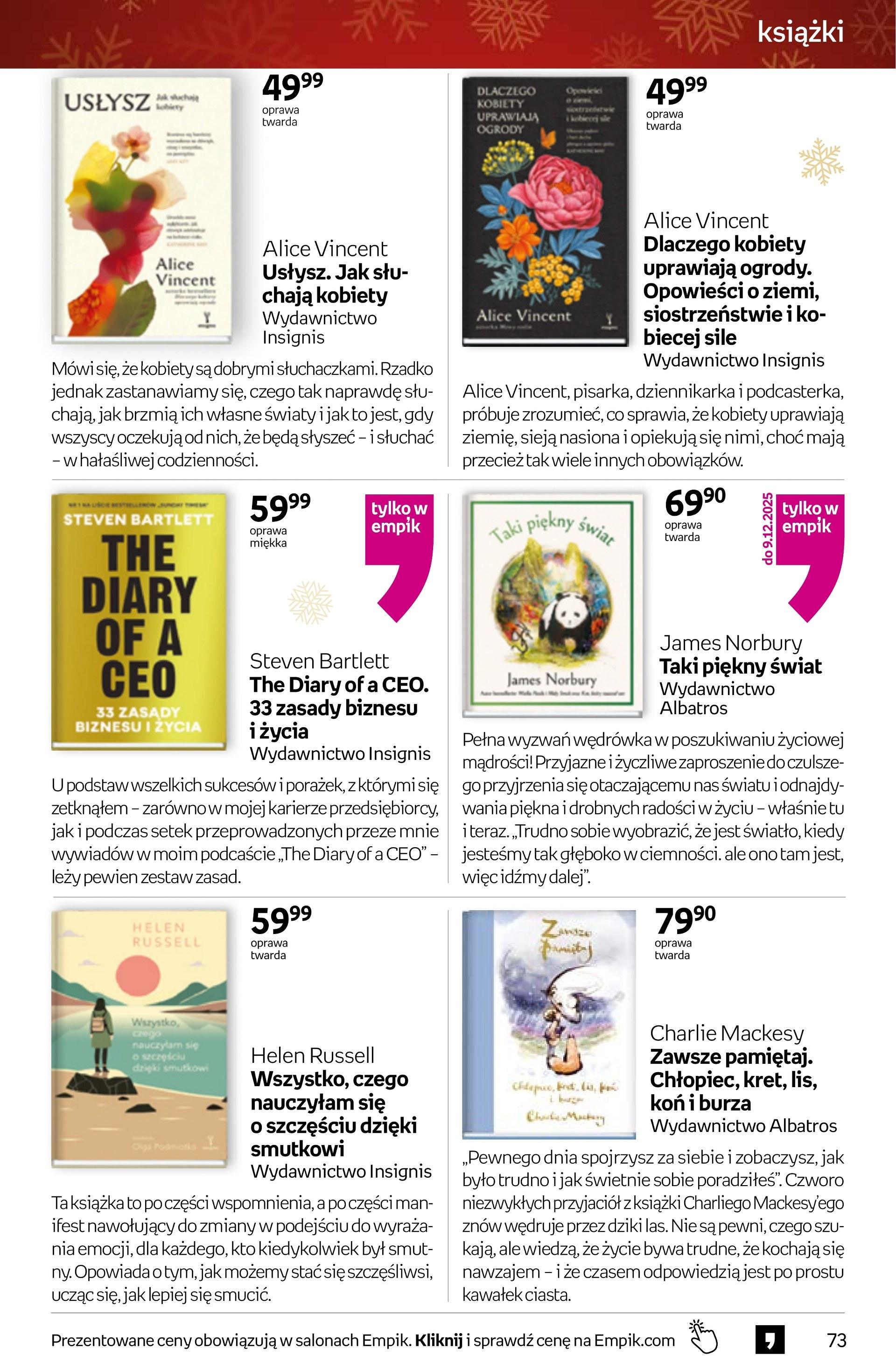 Gazetka promocyjna empik do 09/12/2025 str.73
