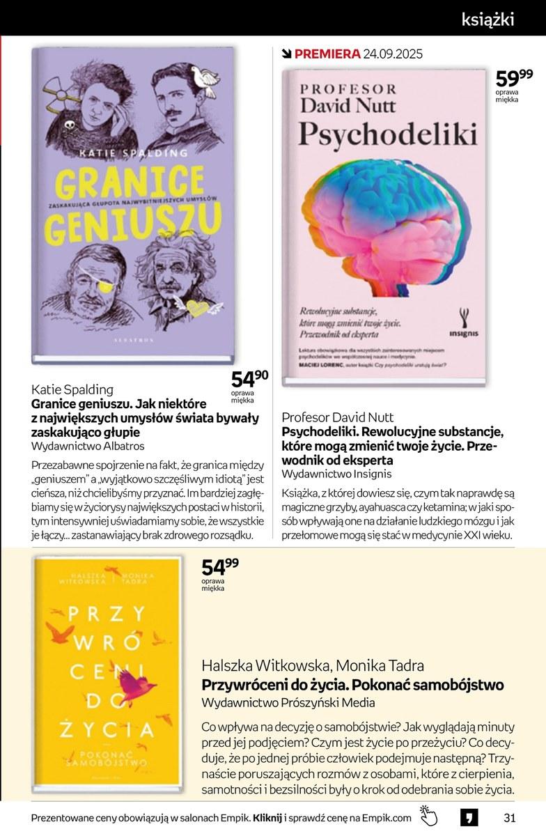 Gazetka promocyjna empik do 23/09/2025 str.31