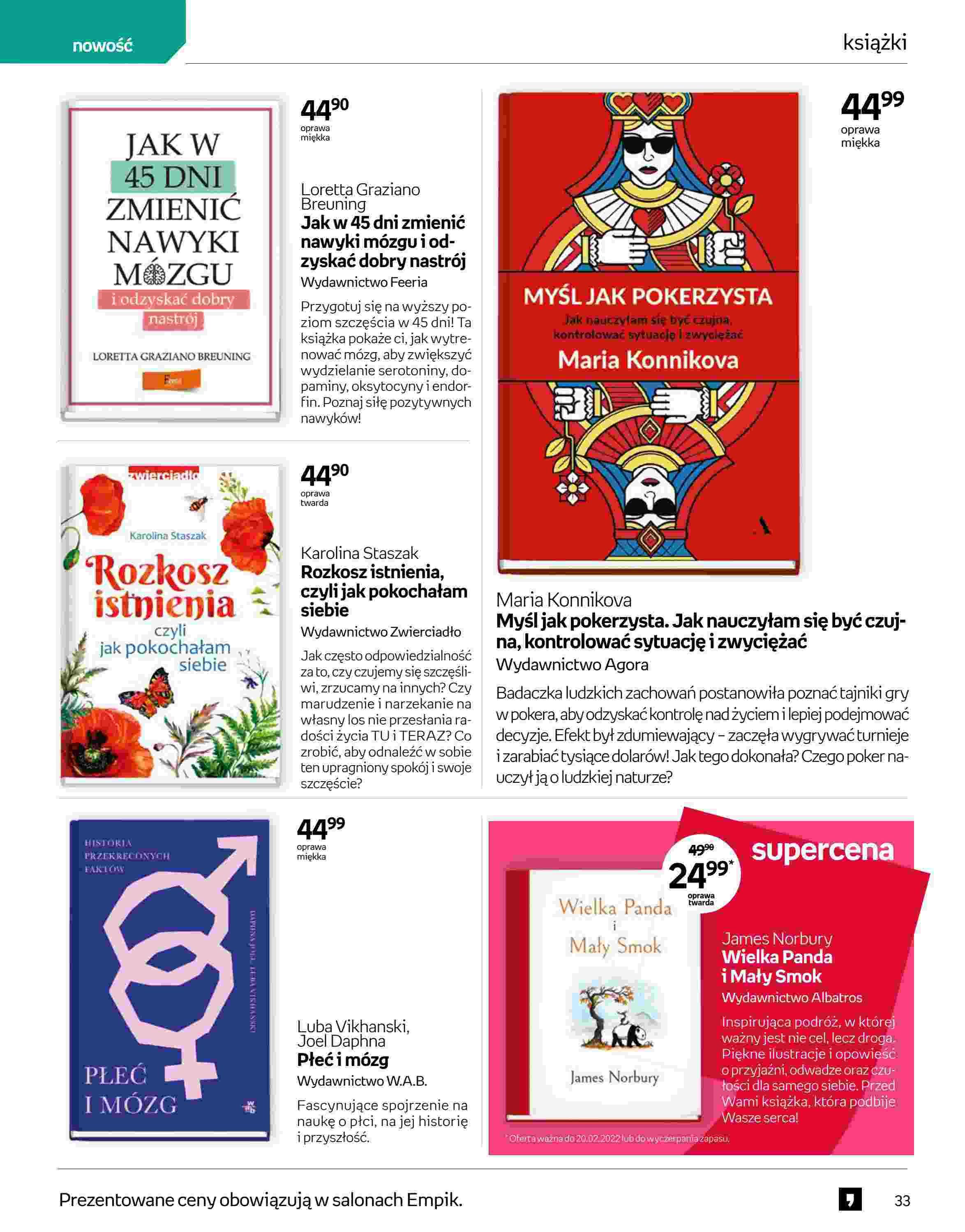 Gazetka promocyjna empik do 22/02/2022 str.33