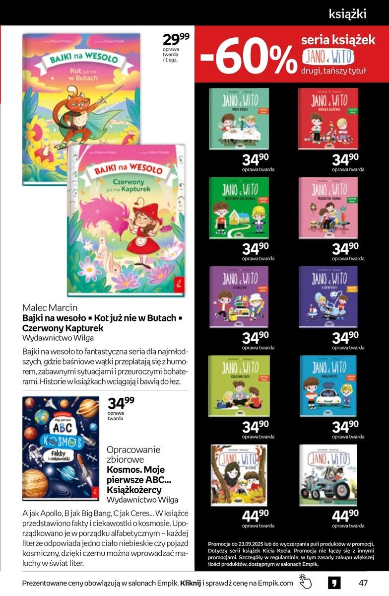 Gazetka promocyjna empik do 23/09/2025 str.47
