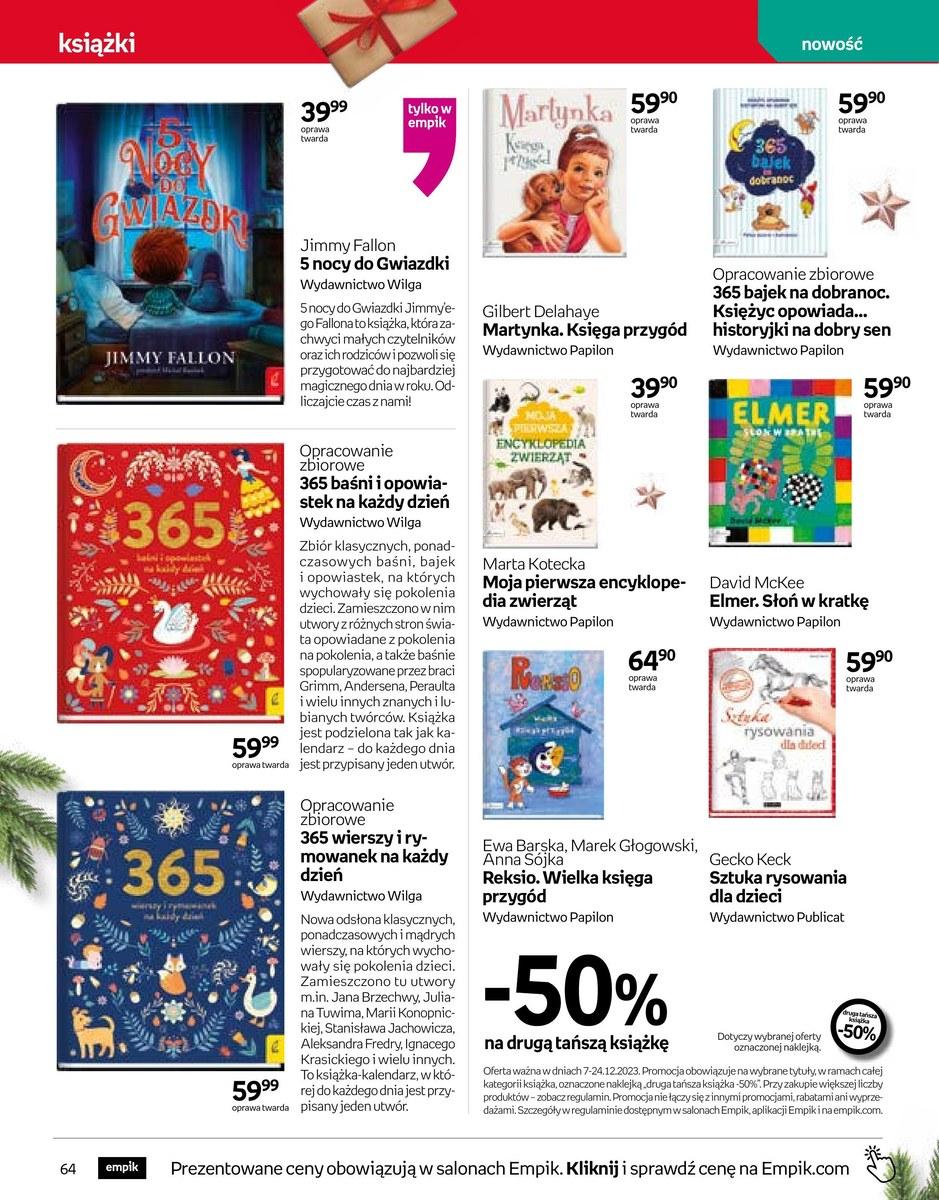 Gazetka promocyjna empik do 24/12/2023 str.64