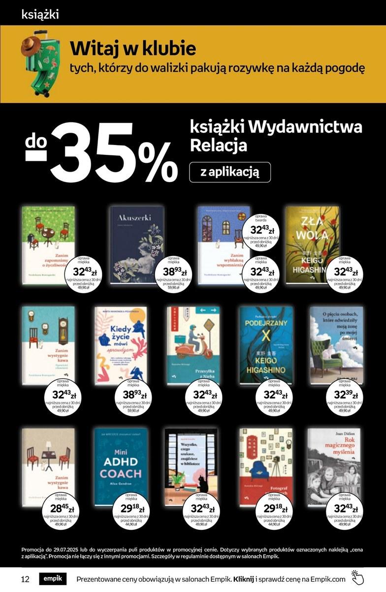 Gazetka promocyjna empik do 29/07/2025 str.12