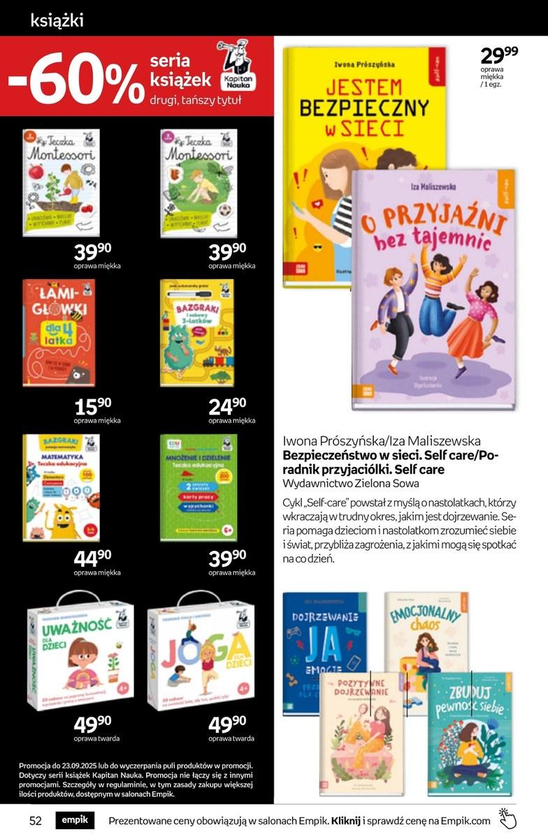 Gazetka promocyjna empik do 23/09/2025 str.52