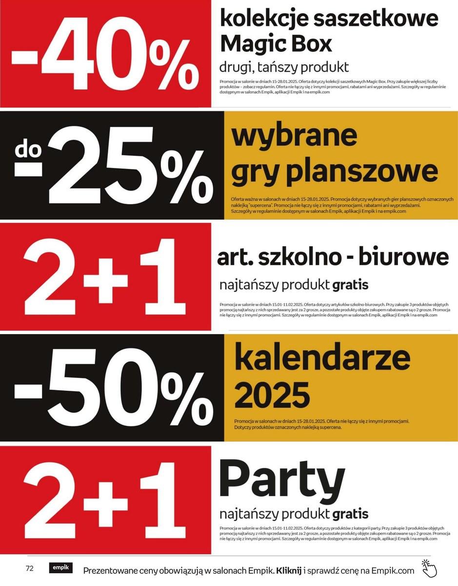 Gazetka promocyjna empik do 28/01/2025 str.72