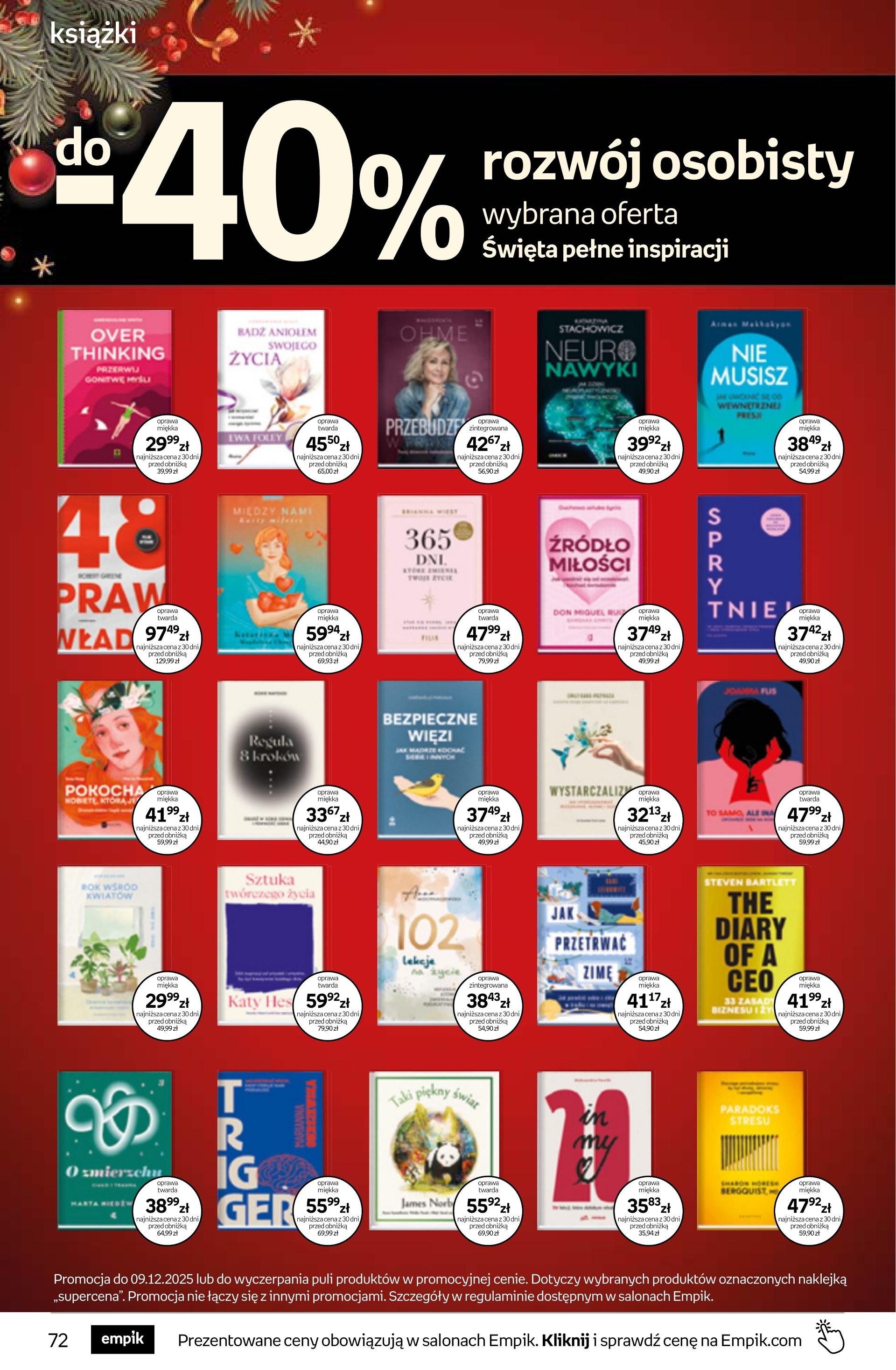 Gazetka promocyjna empik do 09/12/2025 str.72