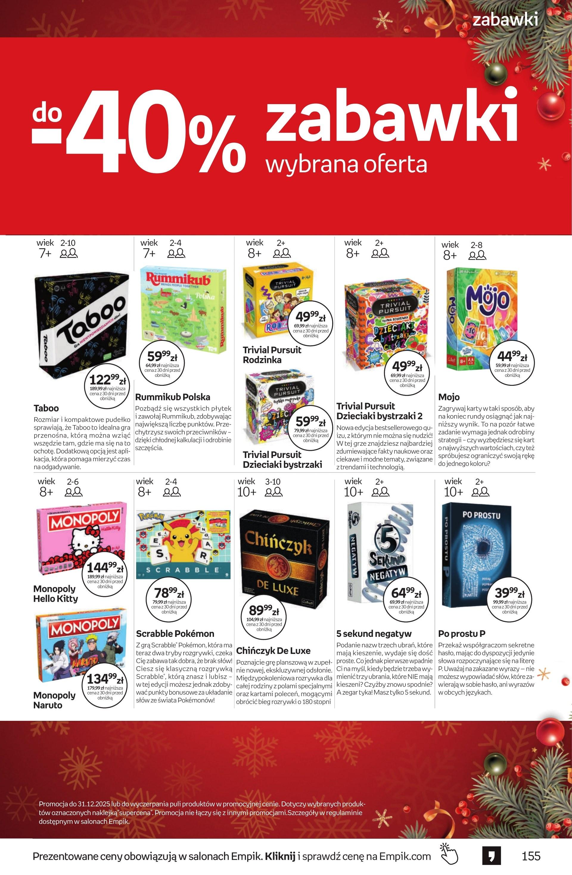 Gazetka promocyjna empik do 23/12/2025 str.155