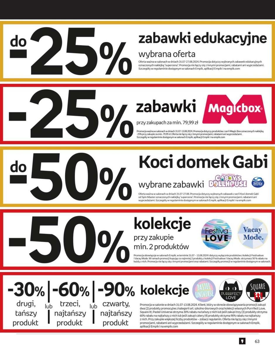 Gazetka promocyjna empik do 13/08/2024 str.63