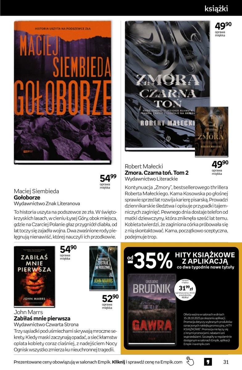 Gazetka promocyjna empik do 28/10/2025 str.31