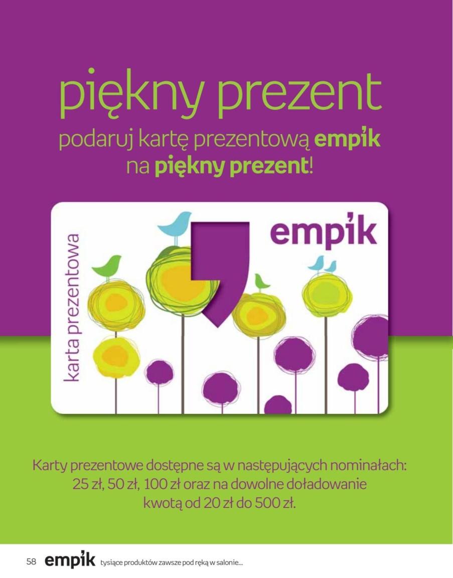 Gazetka promocyjna empik do 25/10/2016 str.58