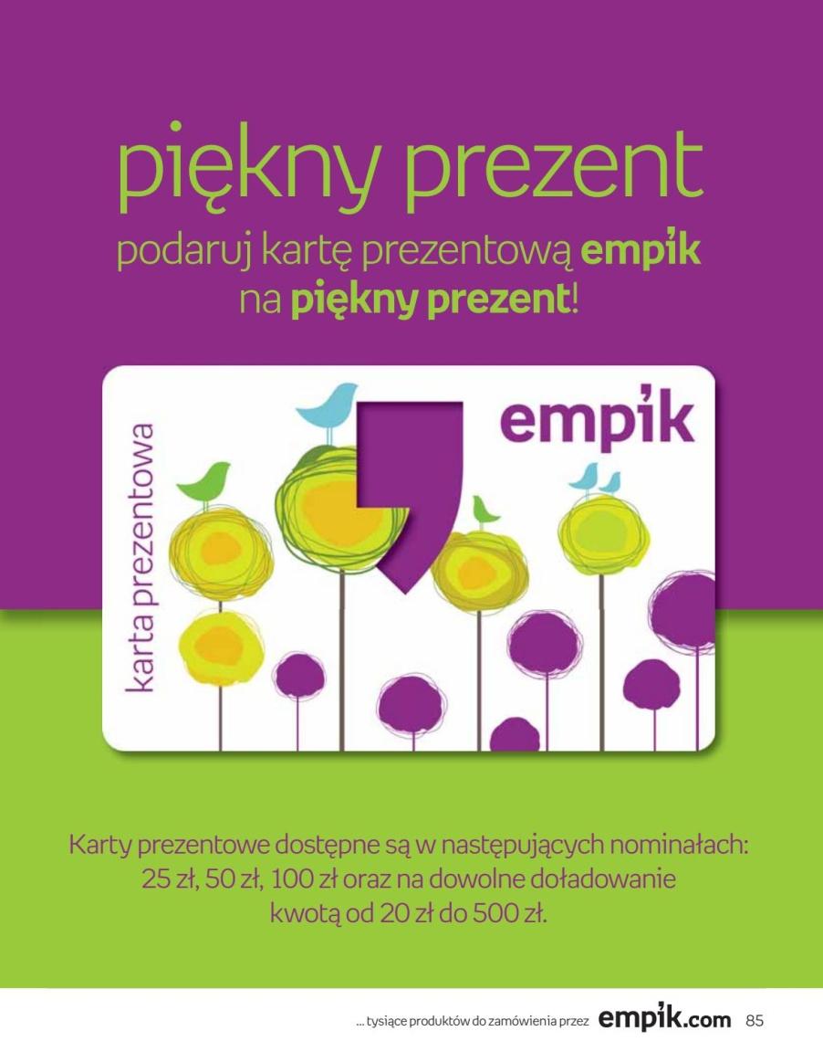 Gazetka promocyjna empik do 11/10/2016 str.85