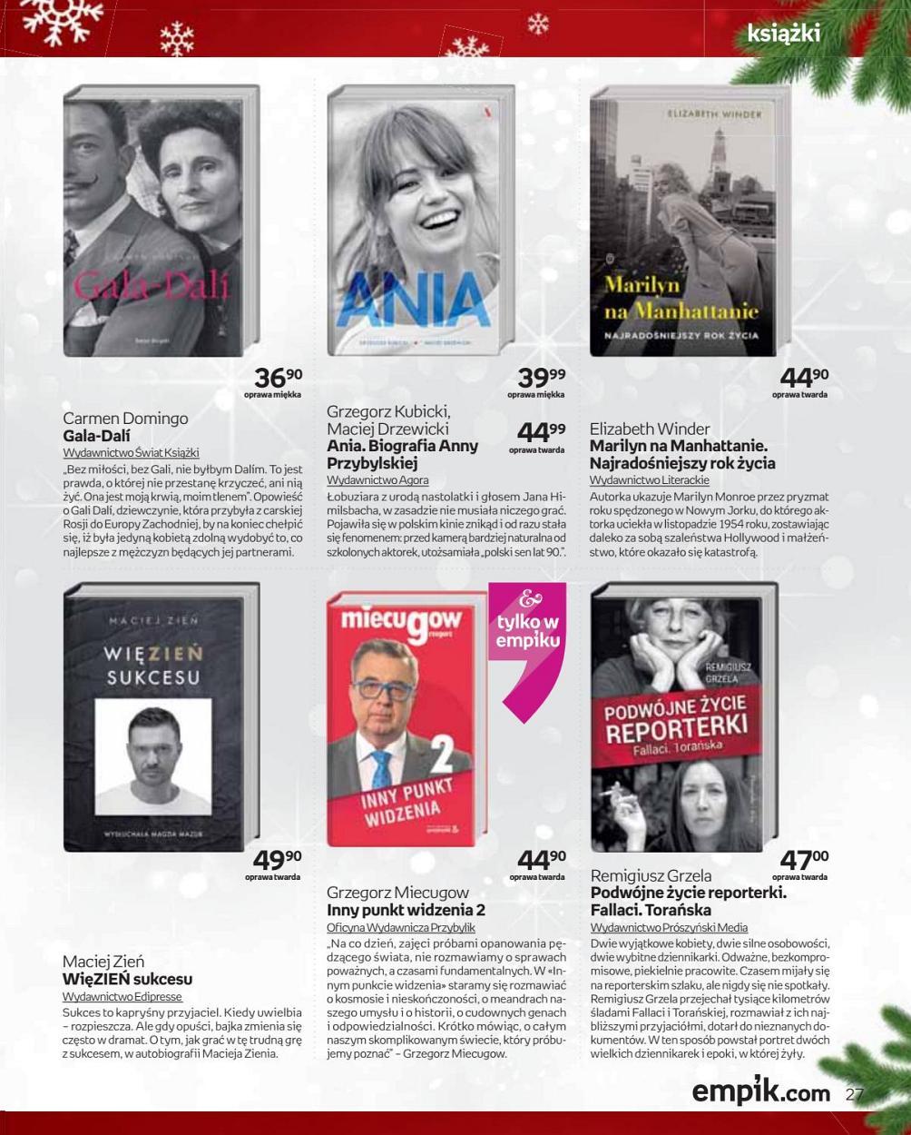 Gazetka promocyjna empik do 24/12/2017 str.27