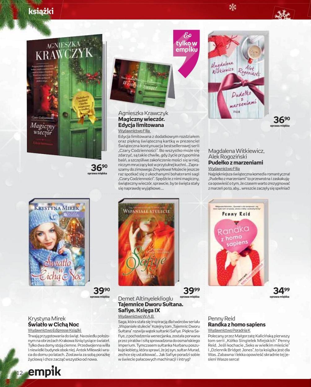 Gazetka promocyjna empik do 24/12/2017 str.12