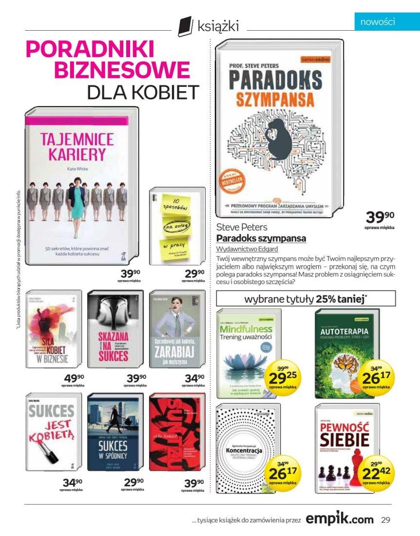 Gazetka promocyjna empik do 27/09/2016 str.29