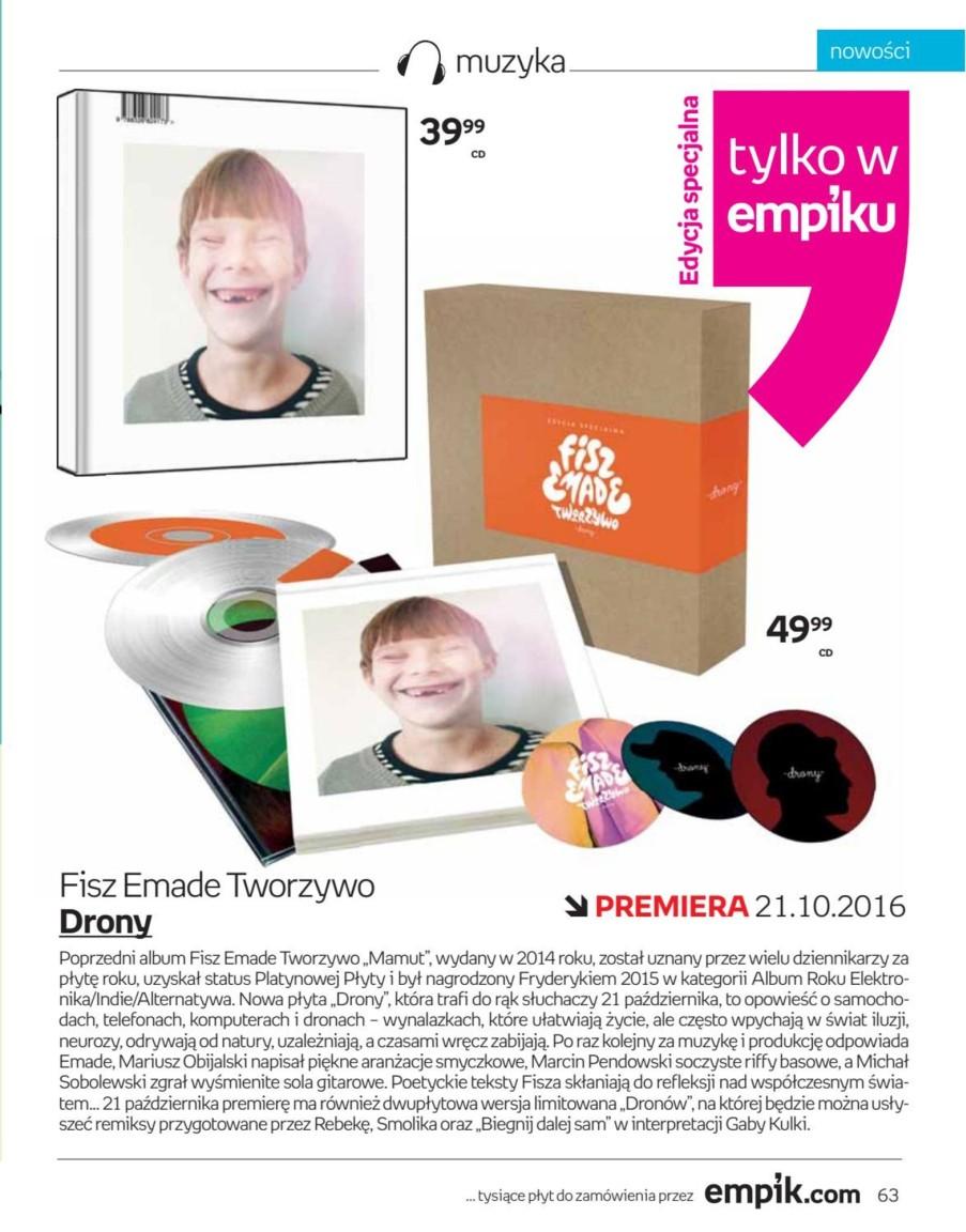 Gazetka promocyjna empik do 25/10/2016 str.63