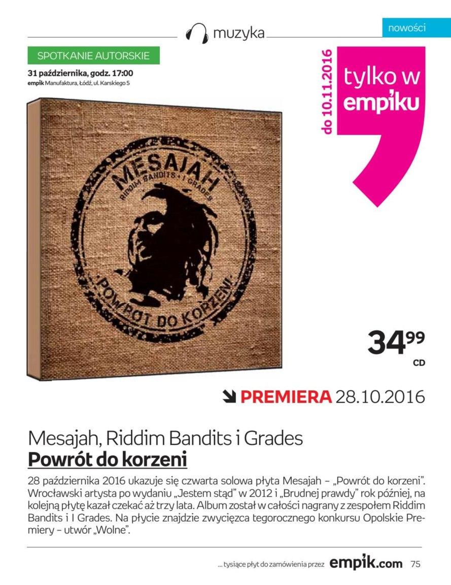 Gazetka promocyjna empik do 08/11/2016 str.75