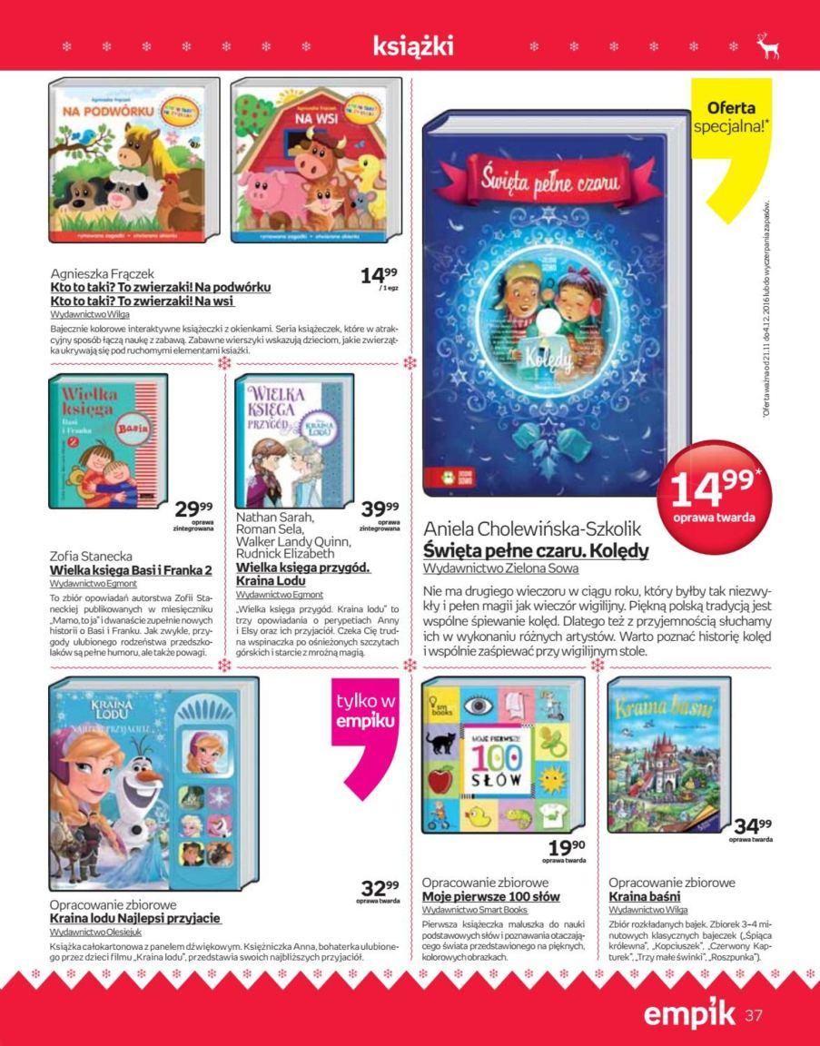 Gazetka promocyjna empik do 24/12/2016 str.37