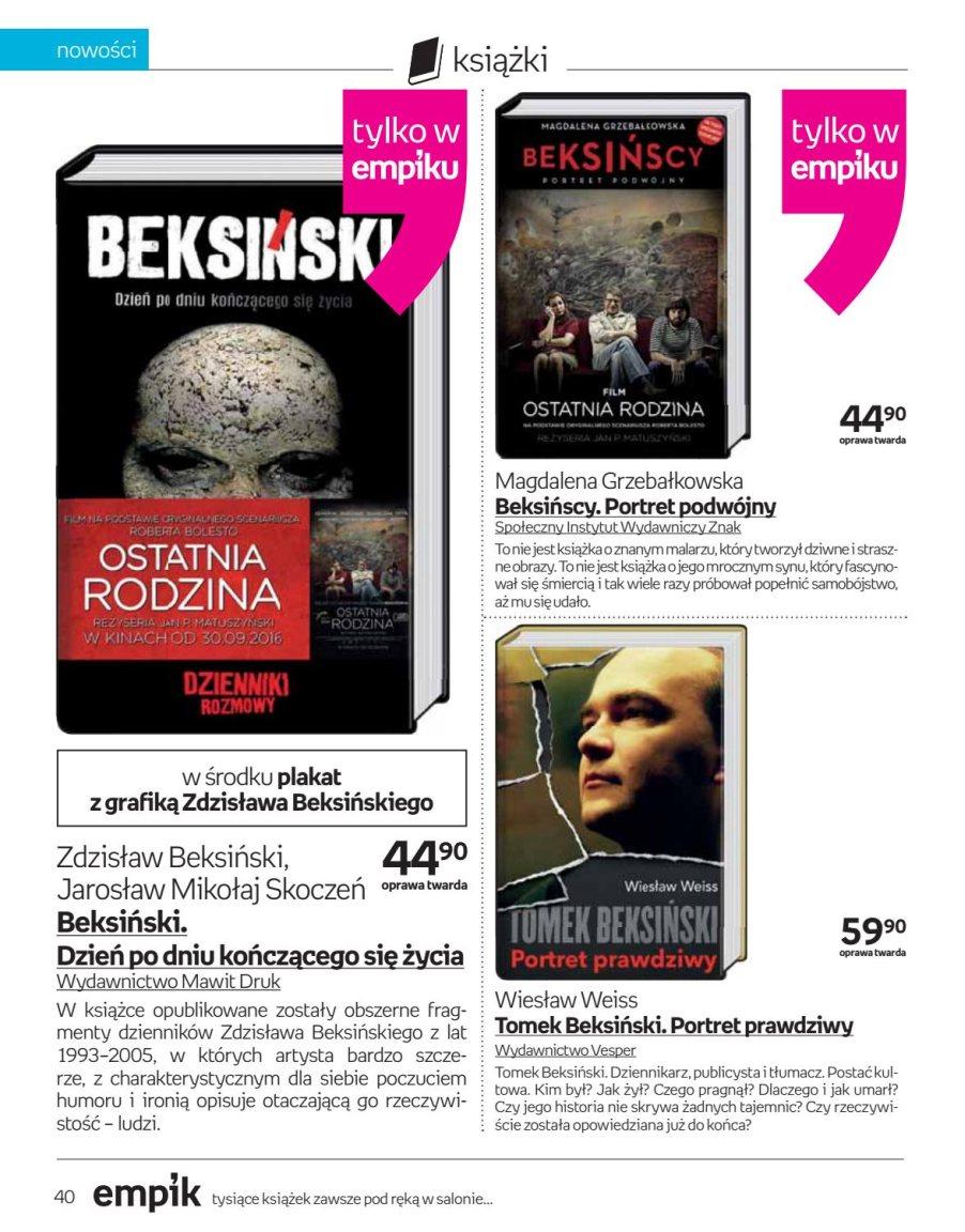 Gazetka promocyjna empik do 11/10/2016 str.40