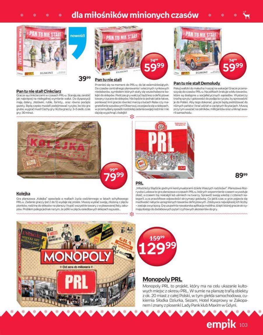 Gazetka promocyjna empik do 24/12/2016 str.103