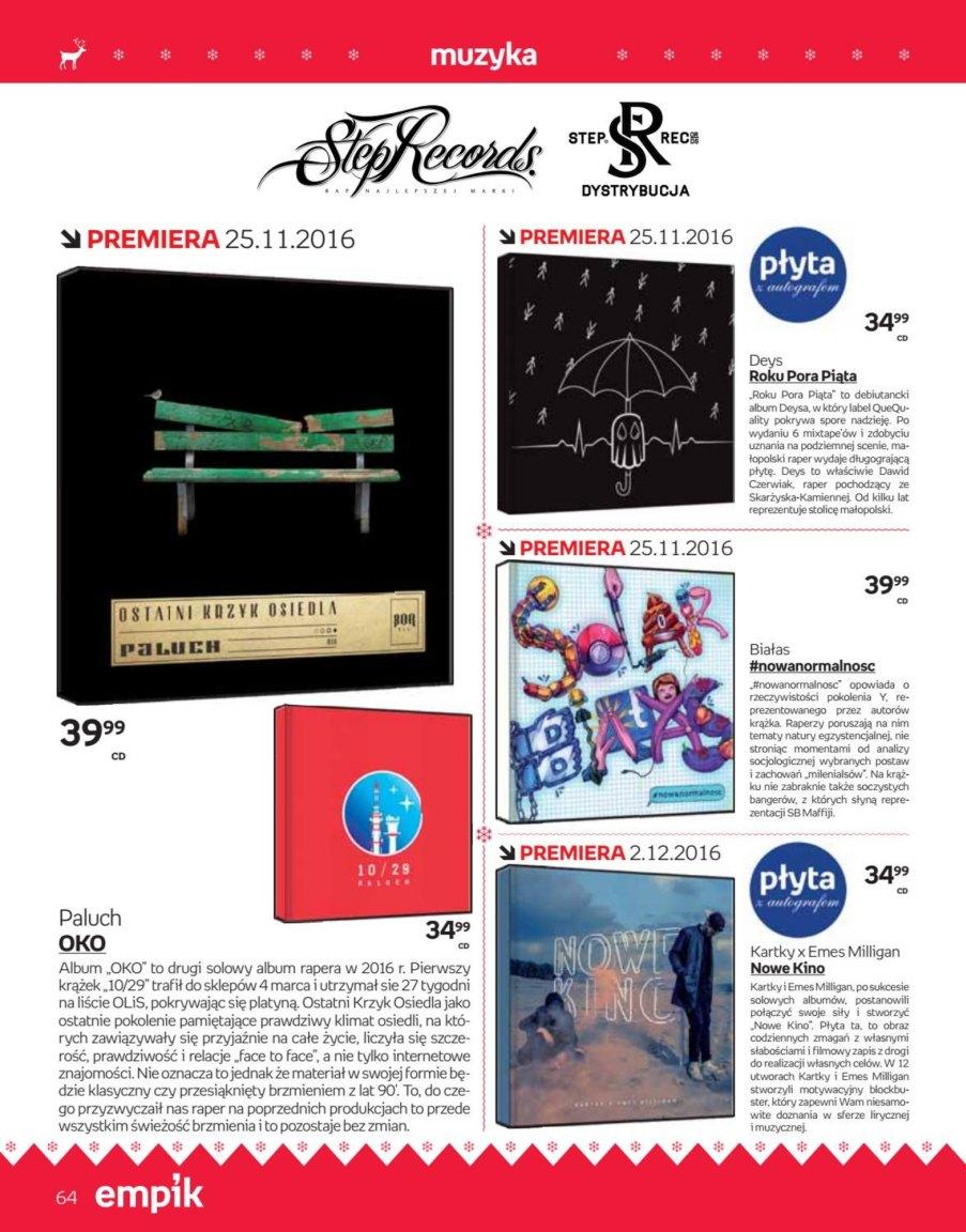 Gazetka promocyjna empik do 24/12/2016 str.64